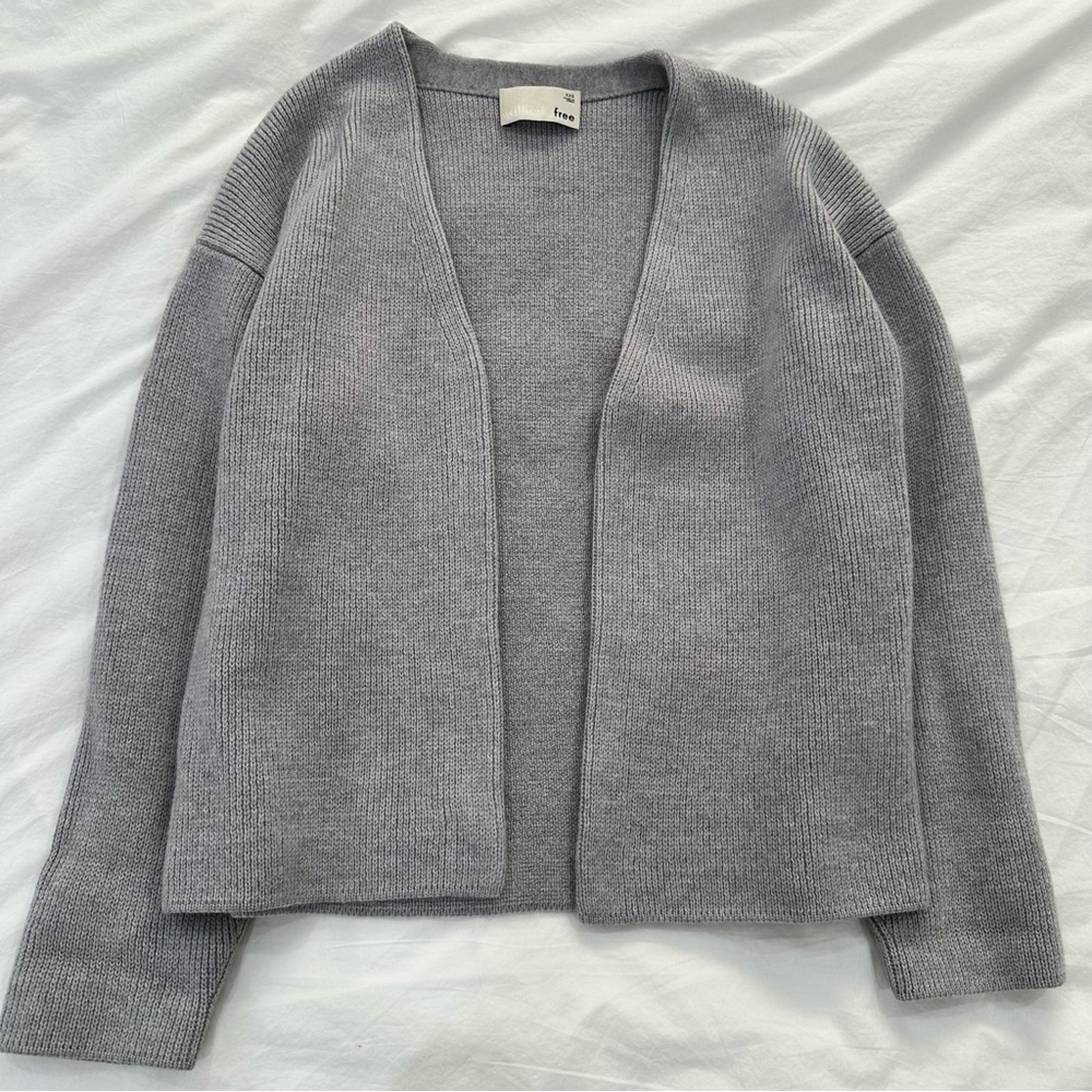 Aritzia Wilfred Free Oversize Cardigan Gray XXS